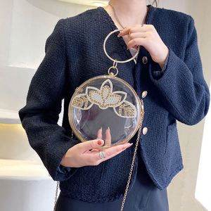 NUEVO Bolso de Mano Transparente para Mujer, Estilo Verano, con Correa Cruzada, Moderno, de Acrílico Transparente, para la Noche - Product Image 4