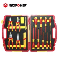 Coffret Maxpower de Pinces et Tournevis Isolés VDE 15 Pièces pour Électricien