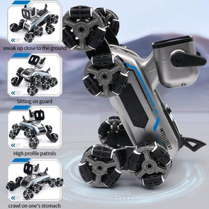 Đồ chơi <span class=keywords><strong>robot</strong></span> chó điều khiển từ xa tương tác 88RC 2950, xe điều khiển từ xa biểu diễn mạo hiểm, điều khiển bằng cử chỉ tay qua đồng hồ 2.4G, <span class=keywords><strong>robot</strong></span> chó tám bánh - Product Image 6