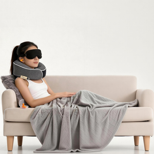 Oreiller de voyage cervical en U personnalisé, compressé sous vide, avec mousse à mémoire de forme, pour le voyage – Vente en gros - Product Image 1