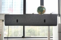 Divisor Acústico de Escritorio de Fieltro de Poliéster con Alto NRC, Pantalla de Separación de Escritorio con Logotipo y Color Personalizados para Venta al por Mayor de Muebles de Oficina Globales