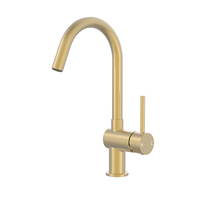 Robinet d'évier de cuisine en laiton chromé monotrou Grifera mitigeur chaud et froid monté sur le pont robinet de cuisine mélangeur robinet d'eau