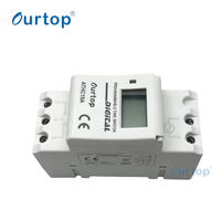 Interruptor de Tiempo Digital Programable de Día y Semana para Riel DIN, 220 V CA, 24-240 V, Relé Temporizador
