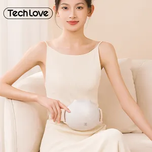 Tech Love Promover la digestión Aliviar los calambres menstruales Vibración Reductor de grasa Abdomen eléctrico Máquina masajeadora integrada