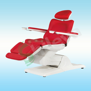 เตียงนวดไฟฟ้าปรับระดับได้ รุ่น Joyful Abundance Electric Beauty Treatment Bed SLV-B106 สีแดง สำหรับใช้ในร้านเสริมสวย - Product Image 1