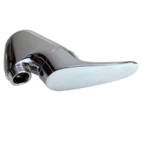 Robinet d'évier de cuisine corps en laiton et robinet de tuyau en fonte, corps en laiton à col de cygne moderne robinet de lavabo chromé