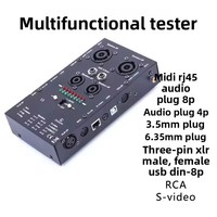 Testeur de câbles multifonctionnel portable XLR mâle-femelle, prise 1/4, BNC, RCA, POWERKON, SPEAKON, accessoires détachables Abccabls