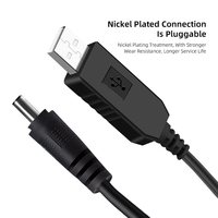 Câble de charge USB DC 5V vers DC 12V, Câble d'alimentation élévateur de tension, Cordon de charge
