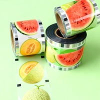 En stock, film d'étanchéité pour gobelets personnalisé, respectueux de l'environnement, qualité alimentaire PET/CPP pour gobelets à bulles de thé au lait, café de 95 mm