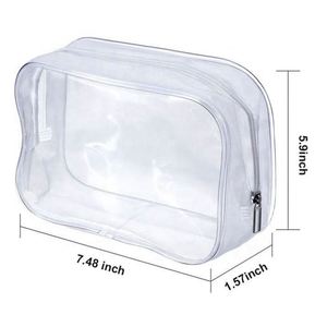 Custom Promotional Gift Transparent Travel <b>Storage</b> Waterproof PVC Zipper Fashion <b>Makeup</b> Pouch Bag Cosmetic Bag with Logo - Product Image 5