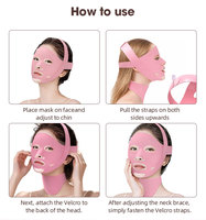 Réducteur de graisse faciale, outil amincissant pour double menton, bandage liftant en V, plusieurs couleurs disponibles pour la beauté du visage des femmes