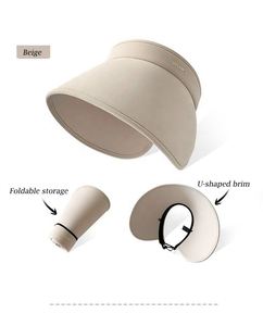 Summer Large Brim Empty Top Sun Hat Uv Protection Ice Silk Sun Hat <b>Sunscreen</b> Hat - Product Image 2