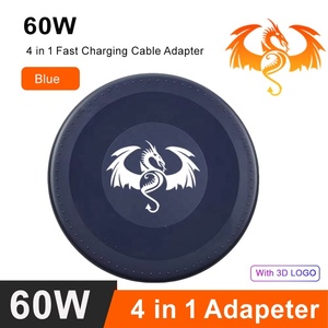 Adaptateur de câble de charge rapide 6 en 1 60W avec connecteurs de charge pour support de téléphone pour tablette pour le chargement du téléphone et le transfert de données - Product Image 5