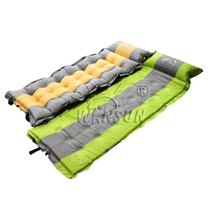 WINSUN matras tidur luar ruangan, alas tidur PVC portabel ringan tiup berkemah tahan air dengan bantal - Product Image 2