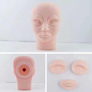 Cabeza de Práctica 4D para Tatuajes Faciales, Modelo de Entrenamiento para Delineado de Ojos y Labios, Accesorios para Maquillaje Permanente - Product Image 2