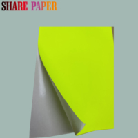 Papier fluorescent format A4 papier autocollant couleur auto-adhésif papier de couleur auto-adhésif pour imprimante laser et jet d'encre