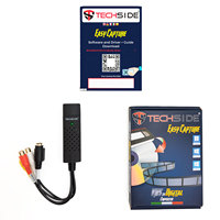 Harga pabrik TechSide pengambil Video RCA kontak emas Analog ke Digital USB 2.0 konverter VHS menangkap Model perangkat lunak 2024 baru