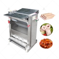 SENYO Machine automatique réglable pour couper la peau de porc et enlever la peau de bœuf, en acier inoxydable de qualité alimentaire, 18 m/min, Nouveau
