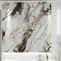 Panneau PVC effet marbre Y Board Premium, finition miroir haute brillance, plaque UV pour salon de luxe