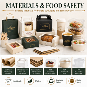 Cajas Grandes para Pasteles, Caja de Panadería, Caja para Pasteles, Dulces, Galletas, <span class=keywords><strong>Sushi</strong></span>, Postres, Repostería, Empaque Elegante de Papel - Product Image 5