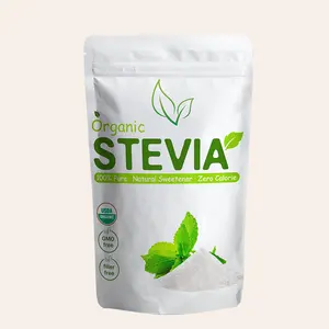 Poudre de Stevia biologique pure 100g extrait de feuille verte de Stevia de la plus haute qualité 0 calories édulcorant naturel Alternative au sucre