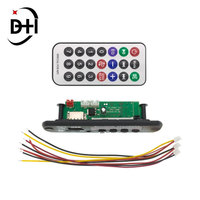 Amplificador Inalámbrico Bluetooth 12V, Decodificador MP3 WMA, Módulo de Radio FM para Auto con USB, TF y Control Remoto