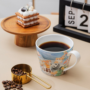 Taza de Porcelana China con Diseño de Animales de Dibujos Animados - Linda Taza de Café o Leche con Diseño de Parque Animal para el Hogar - Product Image 2