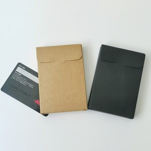 Caja de papel Kraft, 71x105x15mm, rectangular, negra, vacía, embalaje de regalo para tarjetas de visita, fotos, postales, cajas de papel - Product Image 3