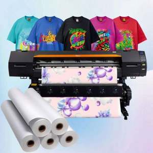 Papel de Transferencia Térmica para Sublimación, Rollo de Papel Blanco para Impresión en Algodón y Prendas de Vestir, Precio de Fábrica - Product Image 1