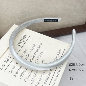 Fasce per capelli alla moda Color crema per donne bambine eleganti all'ingrosso fasce per capelli semplici nuovi accessori alla moda - Product Image 4