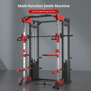Equipo de Gimnasio de Hierro de Grado Comercial, Máquina Smith para Uso Doméstico, Equipo de Entrenamiento Multifuncional, Banco de Pesas, Press de Banca, Dominadas - Product Image 2