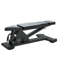 Banc de musculation réglable Snode Heavy Duty, pliable, structure renforcée, réglages multi-angles, sécurité, durable, poids maximal 250 kg
