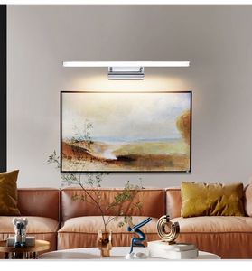 Lampe murale LED moderne pour miroir de salle de bain, longueur réglable 40-120 cm, rotative, étanche IP44, intensité variable - Product Image 6