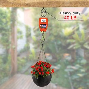 Zzbety 20 Ganchos de Tornillo Q-Hanger de Una Sola Capa, Metálicos, para Luces de Navidad, con Hebilla de Seguridad de Fácil Liberación, 1 Tuerca de Mariposa, Herramientas para Sala de Estar - Product Image 3