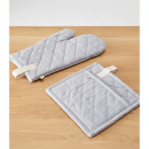 Haute qualité cuisine GOTS certificat manique 100% coton bio résistant à la chaleur antidérapant four sûr écologique personnalisé - Product Image 1