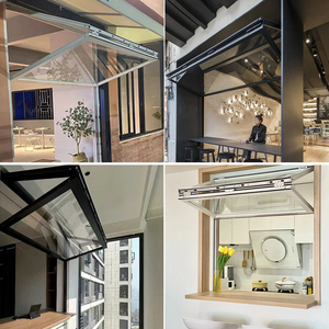 <span class=keywords><strong>Ventana</strong></span> Plegable de Doble Hoja de Aluminio para Cocina, Moderna, Insonorizada, Horizontal, Resistente al Viento, con Pantalla Plegable de Acero Inoxidable, Estilo Francés - Product Image 4