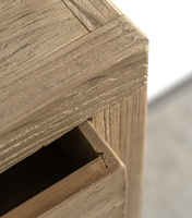 Meubles en bois d'orme recyclé de style chinois Table console de salon vintage finition patinée naturelle