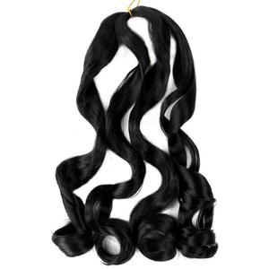 Extensiones de Cabello Sintético de Alta Calidad, 75g, 22 Pulgadas, Ondulado en Espiral, Rizado Francés, Suave, Ondulado, para Trenzas, Cola de Caballo Individual, Crochet - Product Image 4