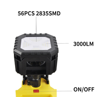 Lampe de travail LED rechargeable portable SUPER High Lumen avec trépied Lampe de travail avec support