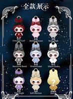 100% Authentique Baby Three New IP YUNA Nocturne Overture V2 Blind Box Gothic Bunny Plush Pendant Doll Fantasy Sci-Fi Mystery Box