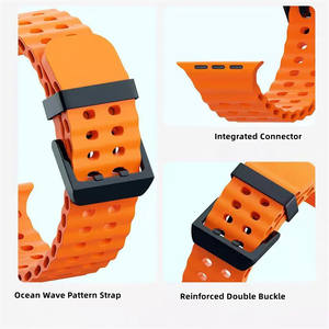 Smartwatch Correa de reloj Ajustable Transpirable Silicona Deporte Reloj inteligente Trail Ocean Band para <span class=keywords><strong>Apple</strong></span> <span class=keywords><strong>Watch</strong></span> Ultra Band - Product Image 2