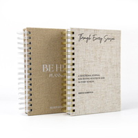 Carnet à spirales A4/A5/A6, carnet à couverture rigide en tissu pour le travail et la prise de notes, carnets pour écrire