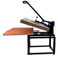 Presse à chaud manuelle haute pression grand format 80*100 pour sublimation de vêtements, équipement d'impression, garantie 1 an