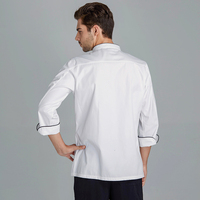 Vêtement de Travail de Chef Tesimei pour Hommes à Manches Longues pour la Cuisine Hôtels Restaurants Occidentaux Cantines Restauration Uniformes de Restaurant et Bar