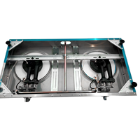 Cuisinière à gaz à 2 brûleurs Table en verre cuisinière à gaz