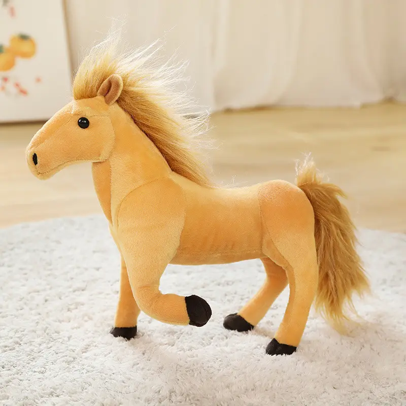 Peluche poney simulation personnalisée Jouets en peluche pour enfants comme cadeaux