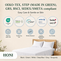HONI Drap de lit anti-plis de style moderne à prix abordable pour usage domestique
