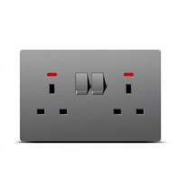 Prises et interrupteurs électriques muraux de haute qualité pour la maison, norme britannique universelle