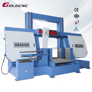 Sierra <span class=keywords><strong>de</strong></span> Cinta <span class=keywords><strong>de</strong></span> Alta Resistencia GOLDCNC GB42100, Máquina <span class=keywords><strong>de</strong></span> Corte <span class=keywords><strong>de</strong></span> Sierra <span class=keywords><strong>de</strong></span> Cinta <span class=keywords><strong>de</strong></span> 1000 mm, Sierra <span class=keywords><strong>de</strong></span> Cinta Horizontal Extra Grande - Product Image 1