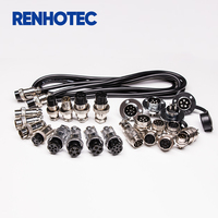 Conector Circular GX16 de 2, 3, 4, 5, 6, 7, 8, 9 y 10 Pines, Macho y Hembra, Diámetro de 16 mm, Conector de Panel de Cable, Enchufe